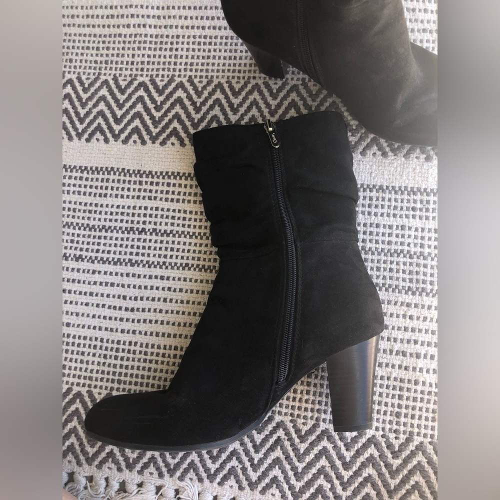 Circus by Sam Edelman Black Suede Heeled Boots